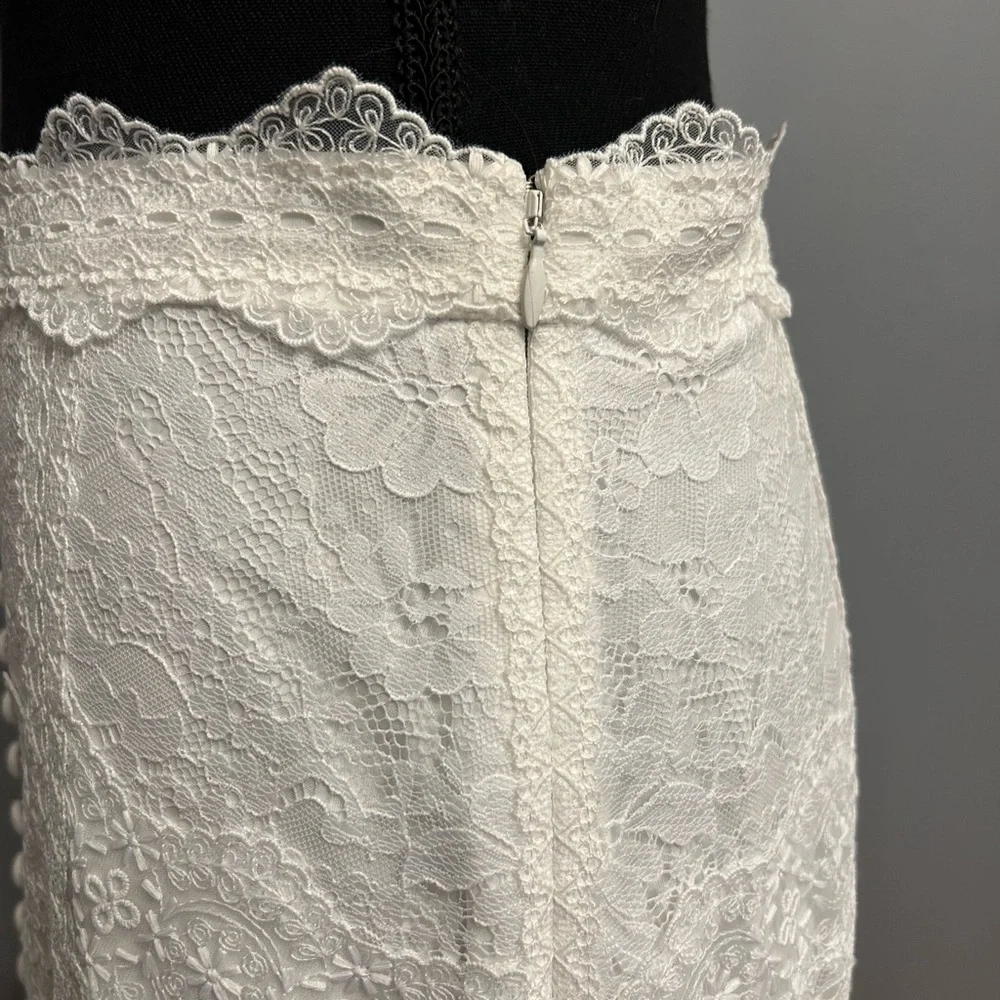 SALONI Skirt & Top in Ivory Lace, size 6 - Picture 13 of 16